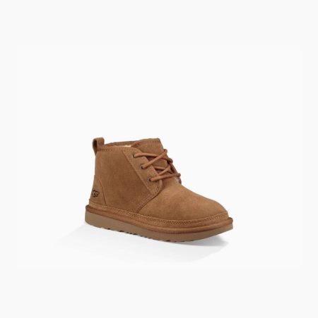 UGG Neumel II Brown Boots for Kids (LMHU30269)